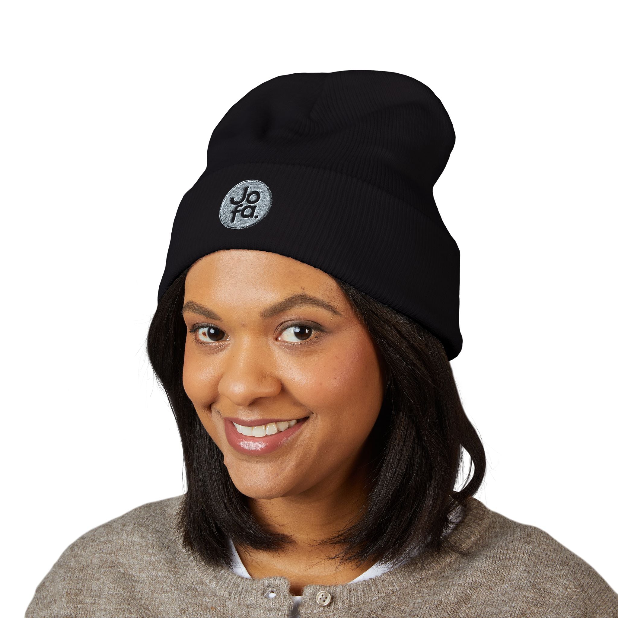 Jofa Classic Cuffed Beanie - SILVER/BLUE LOGO