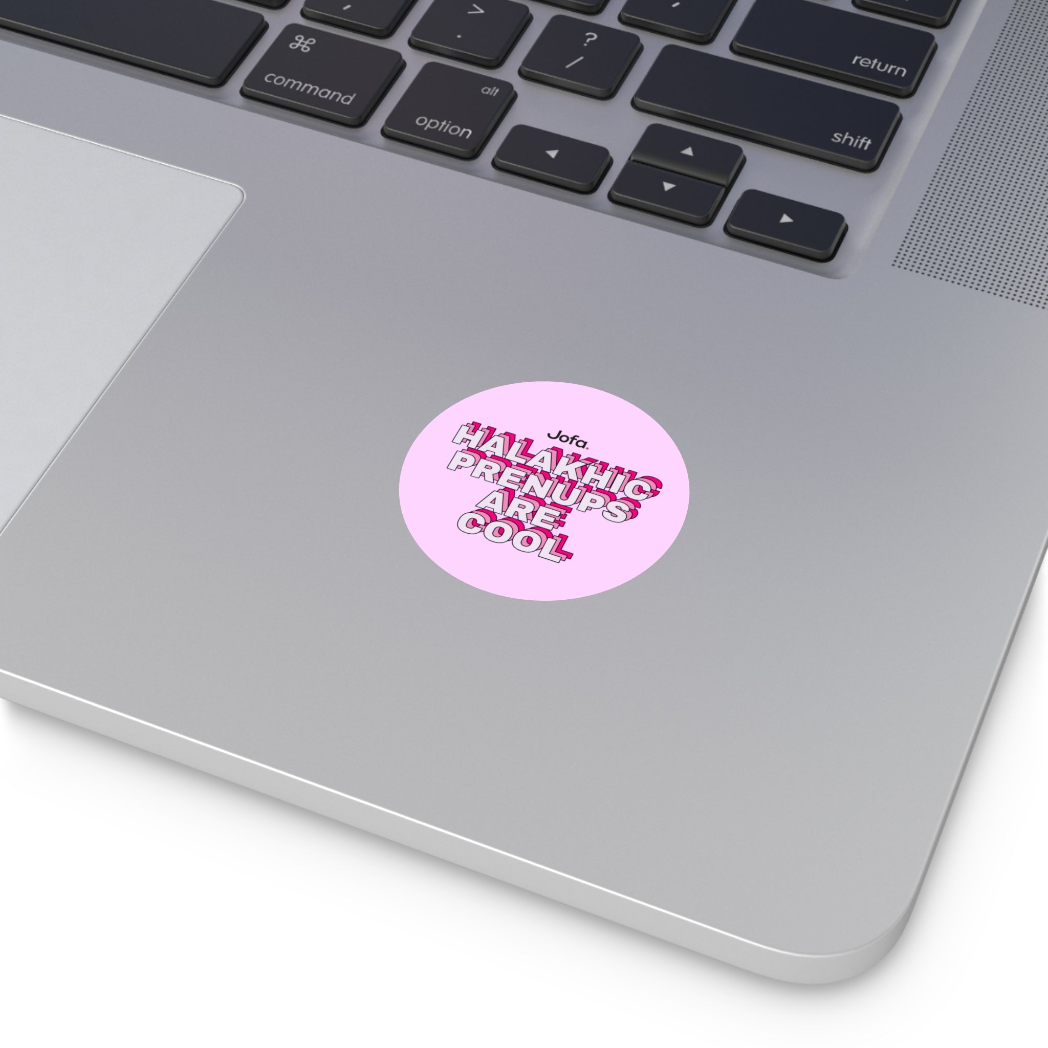 Vinyl Sticker: Halakhic Prenups are Cool - PINK