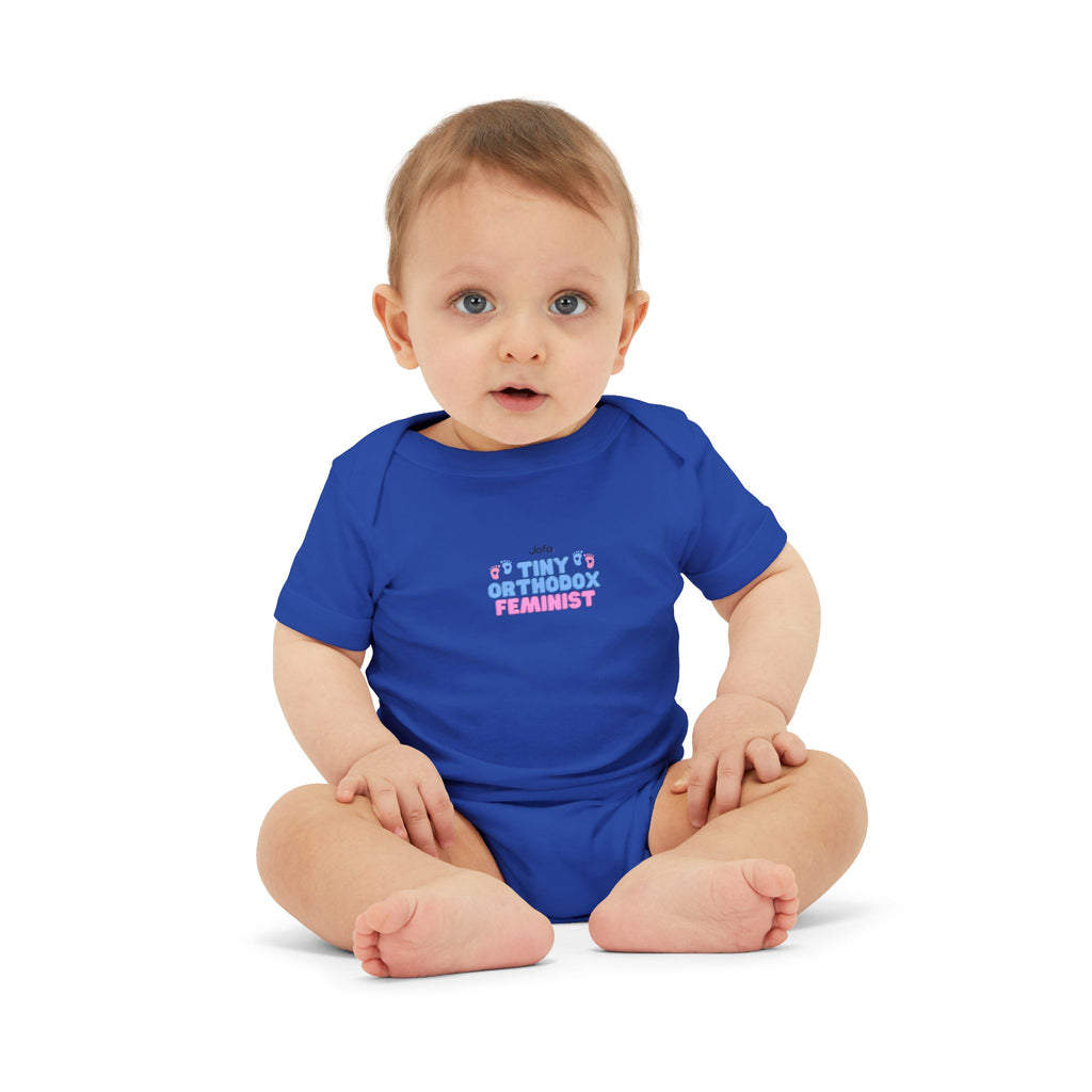Tiny Orthodox Feminist Infant Onesie