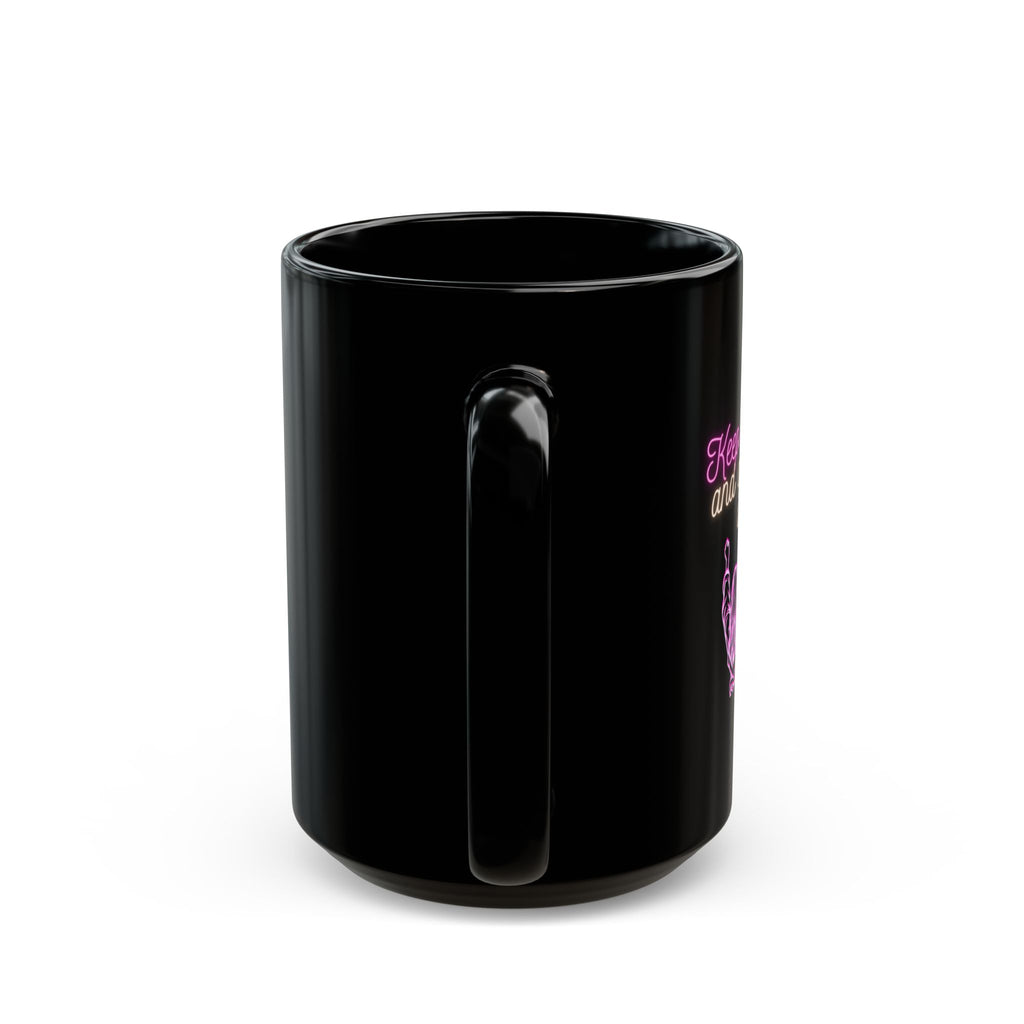 Mug: Keep Calm and Quote Rashi's Daughters Black 11oz/15oz
