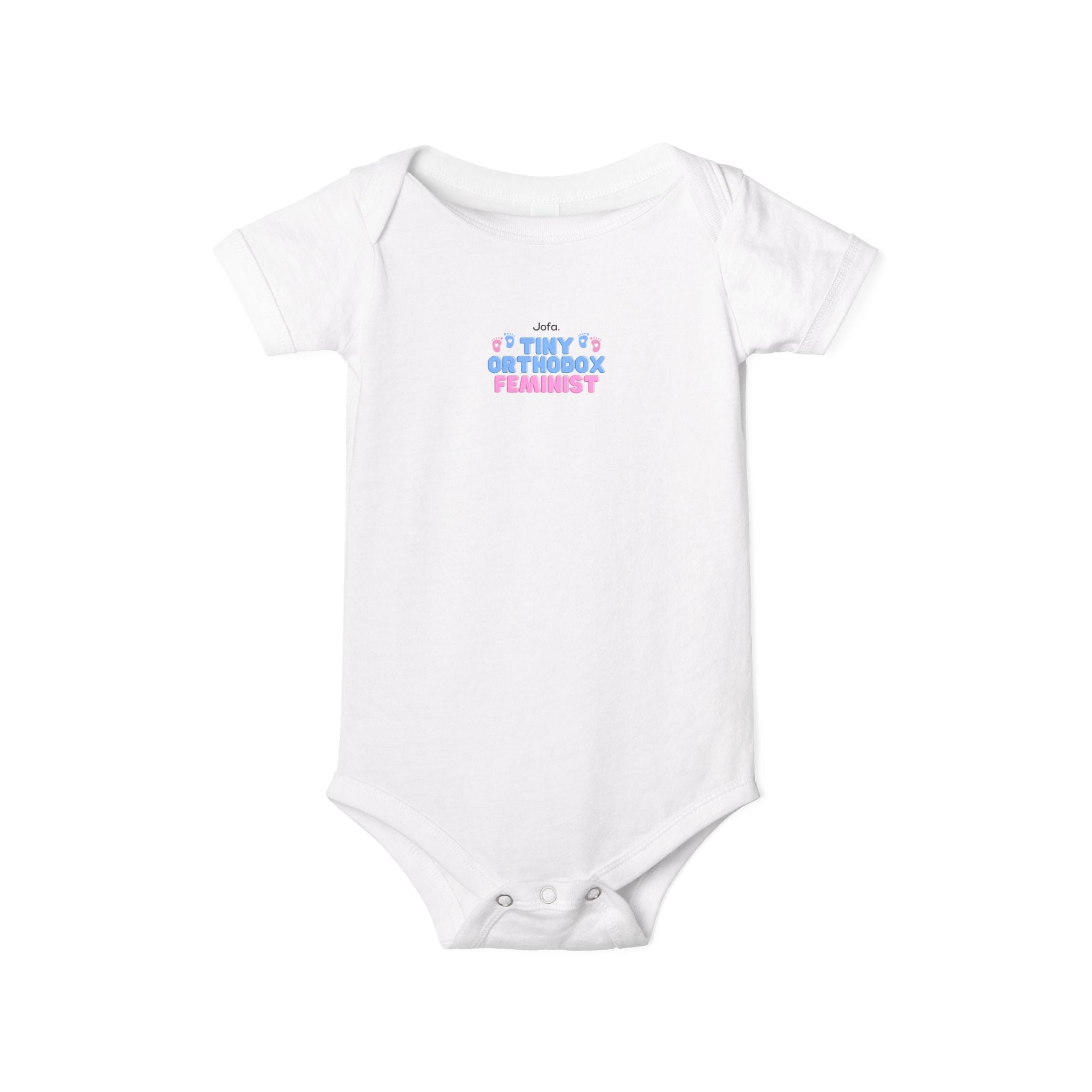 Tiny Orthodox Feminist Infant Onesie