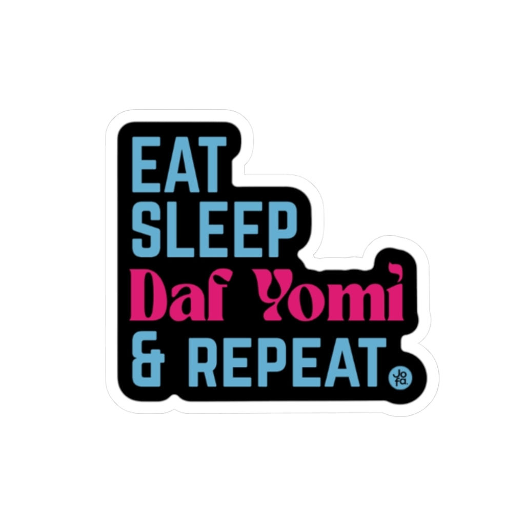 Sticker: Eat, Sleep, Daf Yomi, & Repeat