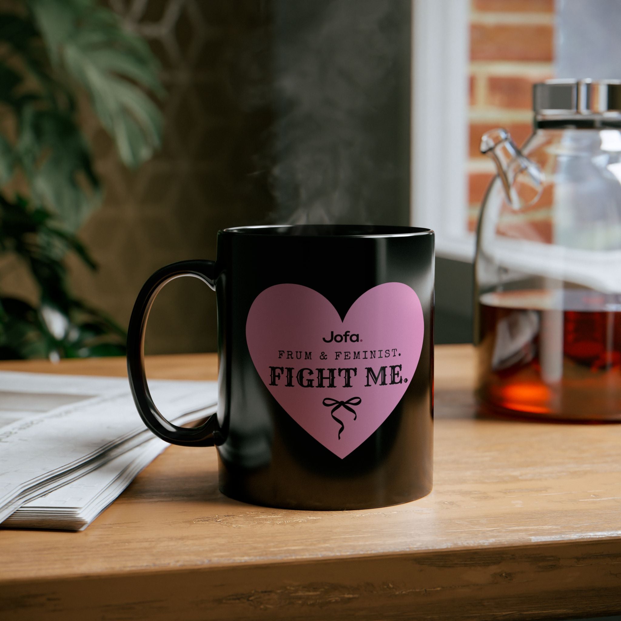 Mug: Frum and Feminist Fight Me Black Mug (11oz, 15oz)