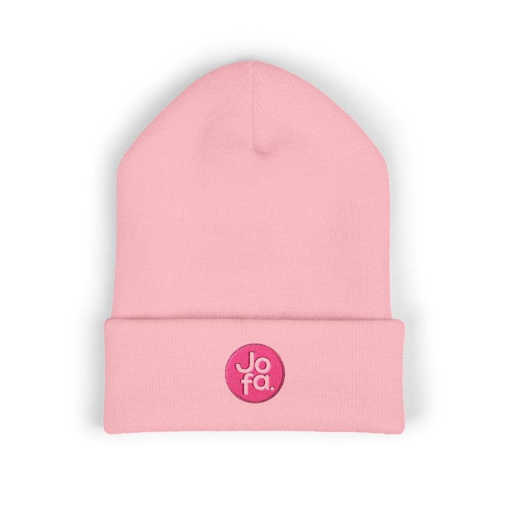 Jofa Classic Cuffed Beanie - PINK LOGO